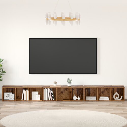 TV ormar 3 pcs Staro drvo 37 x 35 x 107.5 cm Cijene