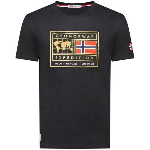 Geographical Norway Majica kratak rukav jofoten db black men 254 M Cene