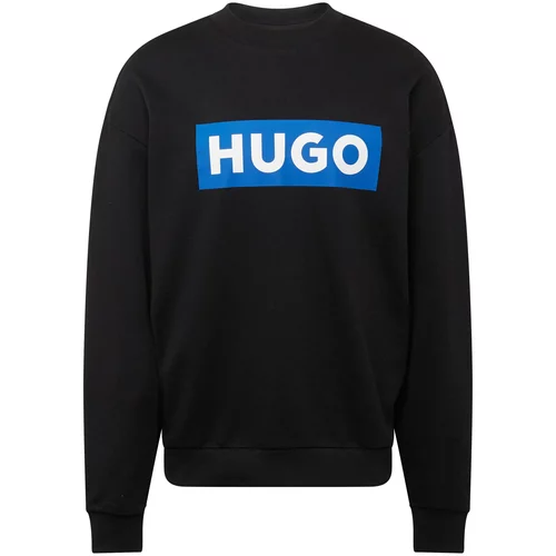 Hugo Blue Sweater majica 'Niero' azur / crna / bijela