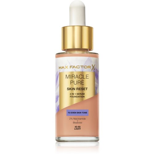 Max Factor Miracle Pure negovalni tekoči puder odtenek 40-60 Light 30 ml Slike
