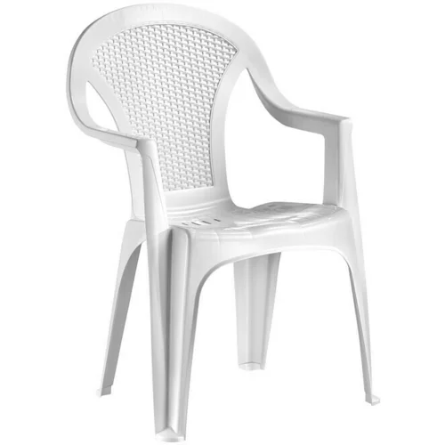  stolica koja se može slagati jedna na drugu (Bijele boje, D x Š x V: 57 x 53 x 86 cm)