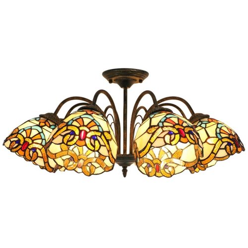 Brilagi tiffany vitražni plafonski luster mirabella 5xE27/60W/230V prečnik 60 cm Cene