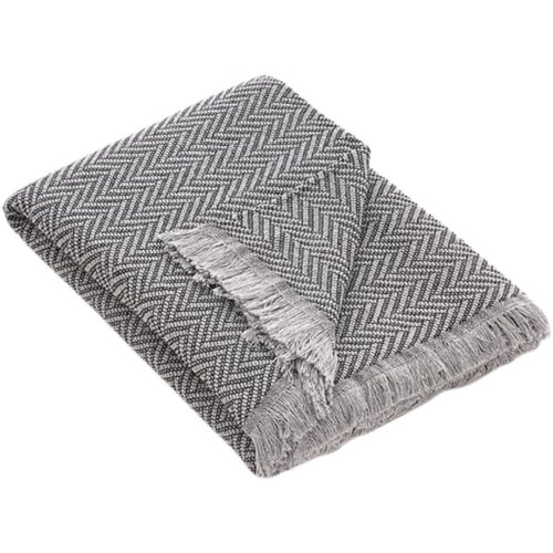 SOFA Pregrinjalo ali odeja iz recikliranega bombaža 230 x 260cm temno sivo Cene