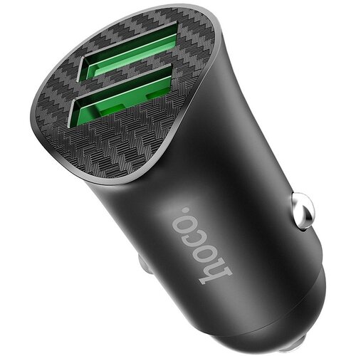Hoco auto punjač Z39 2xUSB QC3.0 18W crni Slike