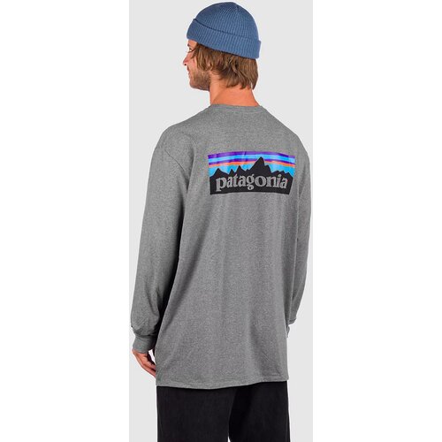 Patagonia P-6 Logo Responsibili Long Sleeve T-Shirt gravel heather Cijene
