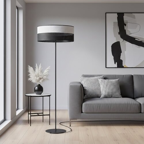  podna lampa karbon 1xE27/15W/230V crna/siva Slike