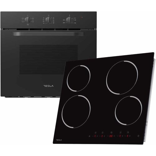 Tesla ugradni set tesla BO301MB+HV6401MB/65L/60cm/Mechanical control/keramicka ploca/59cm/crna Cene