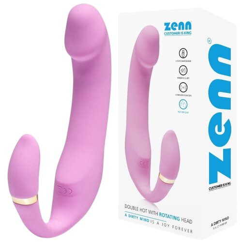 Zenn Strap-on Double Hot With Rotating Head Cene