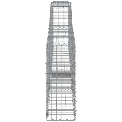  Lučne gabionske ko&amp;scaron;are 6 kom 400x30x80/100 cm pocinčano željezo Slike