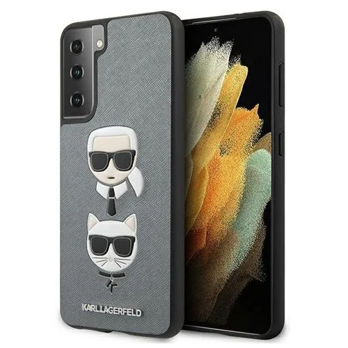 Karl Lagerfeld Originalen ovitek KLHCS21SSLFKPI za Samsung Galaxy S21 G991 siva zaščita - Heads