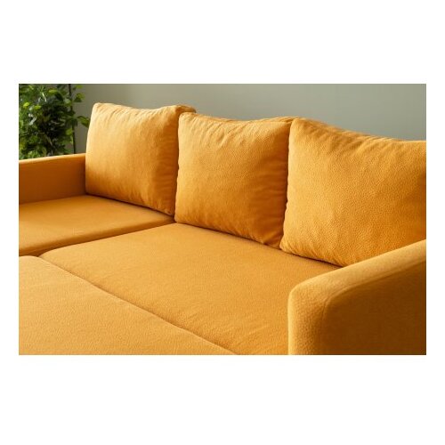 Atelier Del Sofa Ugaona sofa-krevet Kado Mustard Slike
