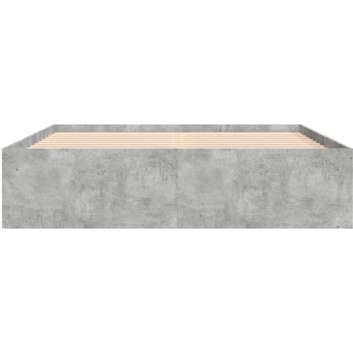  Kreveta boja betona 140x190 cm Slike