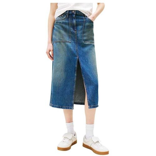 Tommy Hilfiger midi suknja sa &amp;scaron;licem THDW0DW21070-1A5 Slike