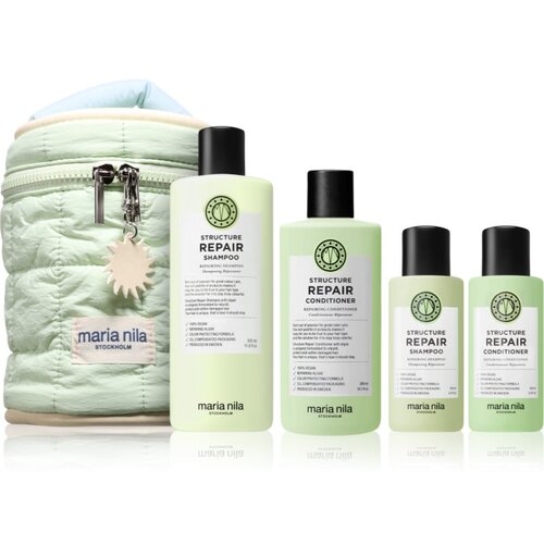 Maria Nila Structure Repair Beauty Bag poklon set za suhu i o&amp;scaron;tećenu kosu 4 kom Slike