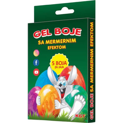 Nepoznato Gel boja za jaja mermer KGT 5kom Cene