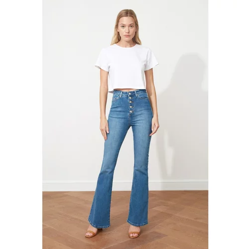 Trendyol Ženske kavbojke Flare Jeans