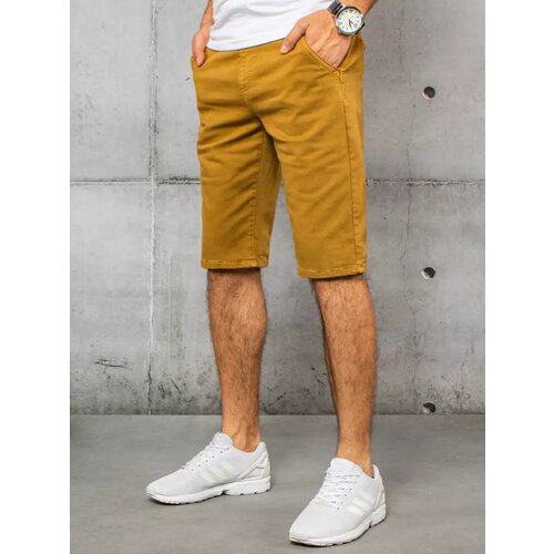 DStreet Men's mustard denim shorts SX1438 Slike