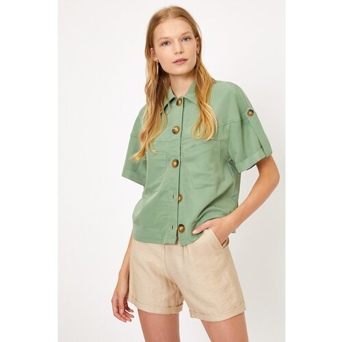 Koton Button And Pocket Detailed Short Sleeve Jacket Slike