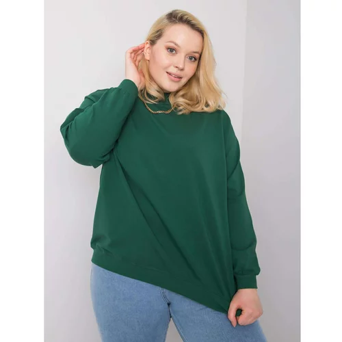 Fashion Hunters Dark green oversize sweatshirt