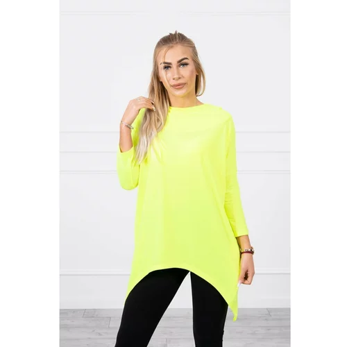 Kesi Sweatshirt with a bicycle print yellow neon