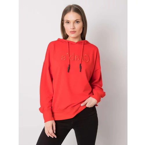 Fashion Hunters Women's sweatshirt in red