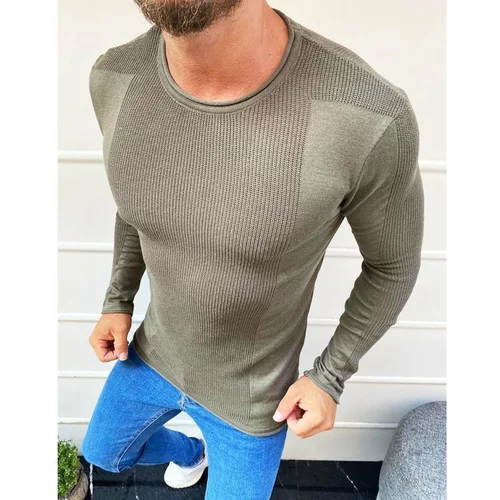 DStreet Khaki WX1585 men's slip-on sweater