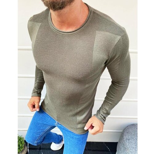 DStreet Khaki WX1585 muški džemper sa slip-on plavim | siva Slike