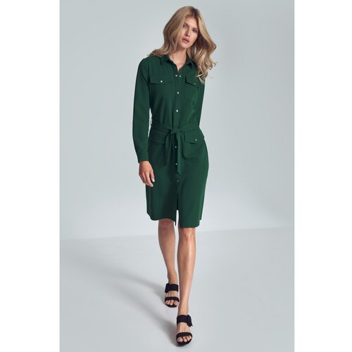 Figl Ženska haljina M706 zelena Slike
