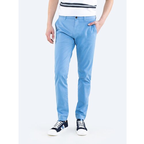 Big Star Man&amp;#039;s Slim Trousers 110871 Brak Woven-400 Slike