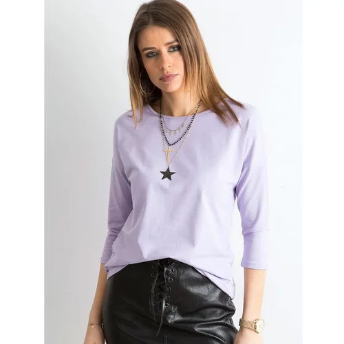 Fashionhunters Light purple April blouse