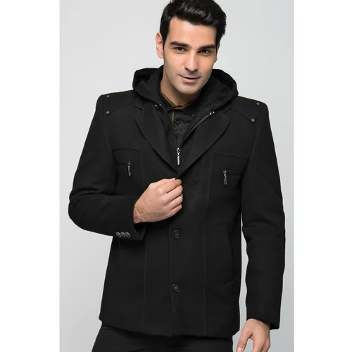 Dewberry K7532 MEN's COAT-BLACK