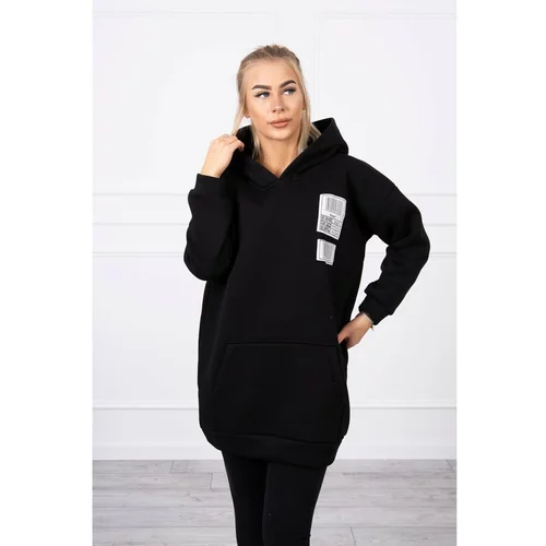 Kesi Hooded sweatshirt with patches black