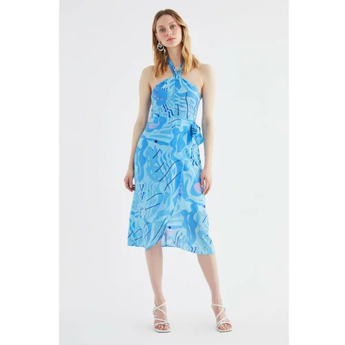 Trendyol Multi Color Collar Detailed Dress