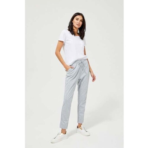 Moodo Striped trousers with a tie Slike