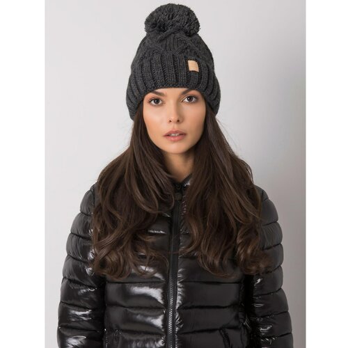 Fashion Hunters Dark gray insulated winter hat Slike