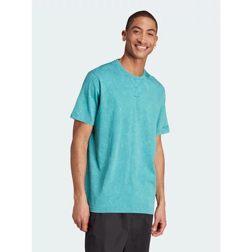 Adidas Majica ALL SZN Garment-Wash IJ6922 Modra Loose Fit