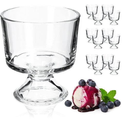 KADAX skodelice za sladoled, komplet 12 steklenih skodelic za sladoled, 290 ml, (5000351604) Cene
