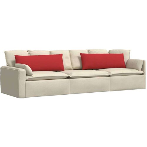 VidaXL jastučići za sofu 2 pcs crvena 120 x 40 cm tkanina Slike