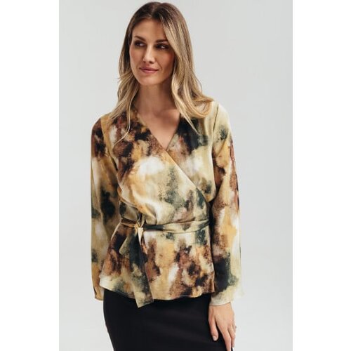 Legendww ženska   apstraktna elegantna bluza na preklop 4429-9798-15 Cene