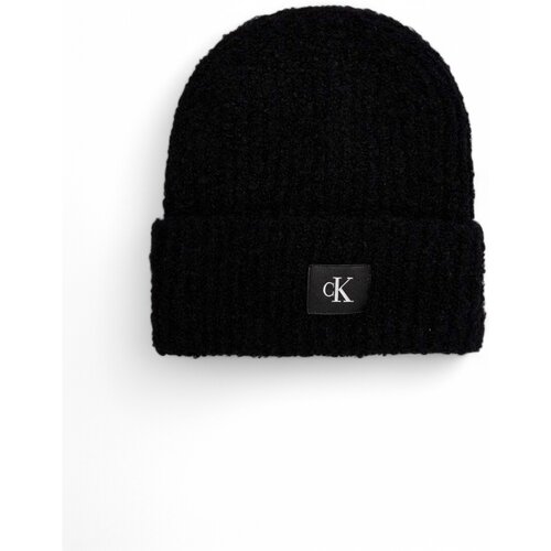 Calvin Klein Jeans Kape HARDWARE BEANIE K60K612652 Črna Slike