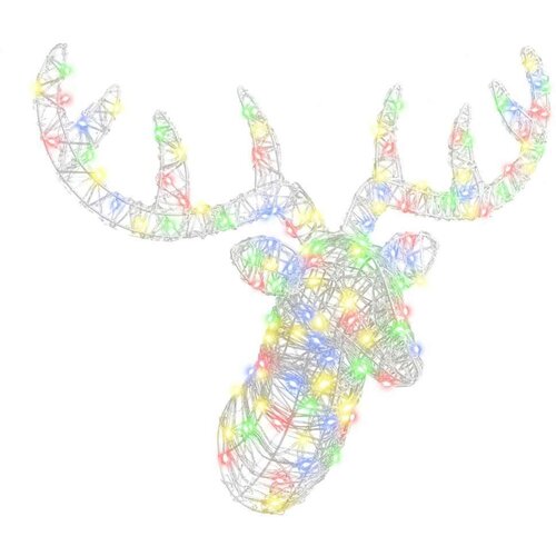 vidaXL Jelenja glava barvito 60 cm Akril Cene