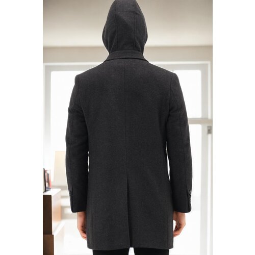 Dewberry PLT8371 DEWBRRY MEN&amp;#039;S COAT-DIAGONAL ANTHRACITE-2 Slike