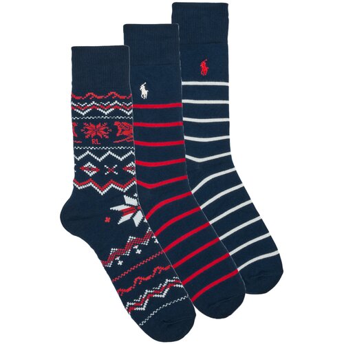 Polo Ralph Lauren Dokolenke DOWNHILL SKR-CREW SOCK-GIFT BOX Večbarvna Slike