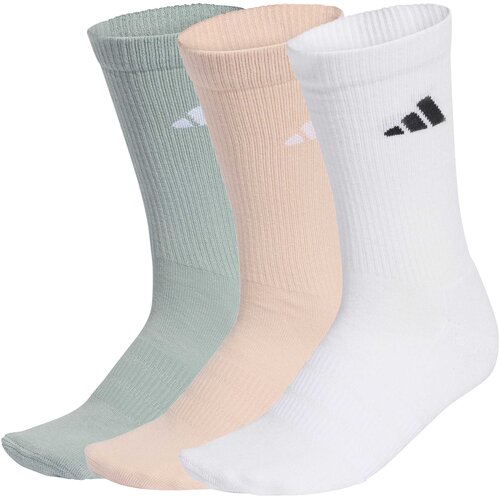 Adidas Čarape C Ess Crw 3P KF4553, 3 para, Svetlozelene, roze i bele Slike