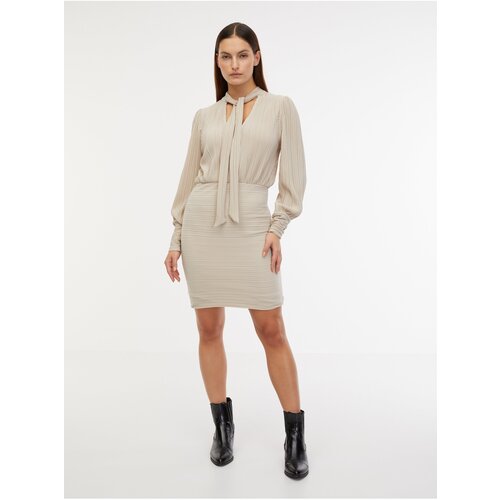 Vero Moda Beige women's dress Aurora - Women Slike