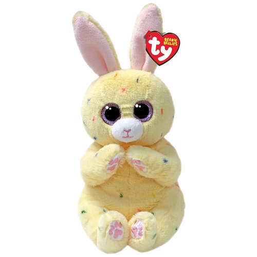Ty Pli&amp;scaron; Bellies CREAM - žuti zec, 15 cm Slike