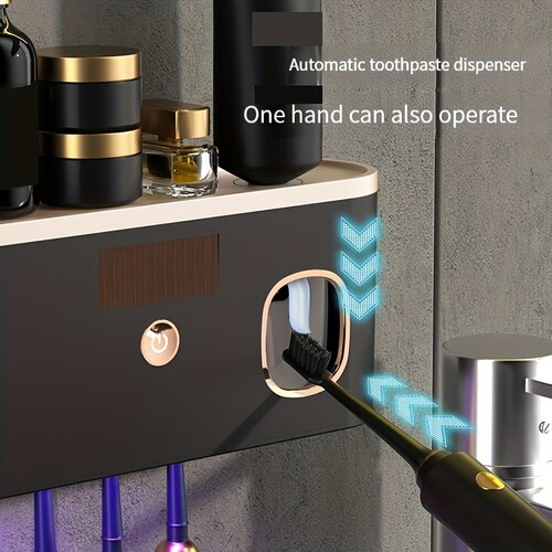  3v1 pametni UV sterilizator za zobne &amp;scaron;četke z dozatorejm in solarnim polnjenjem Smart Sterilization Slike