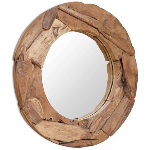 Okrasno ogledalo tikovina 80 cm okrogle oblike Cene
