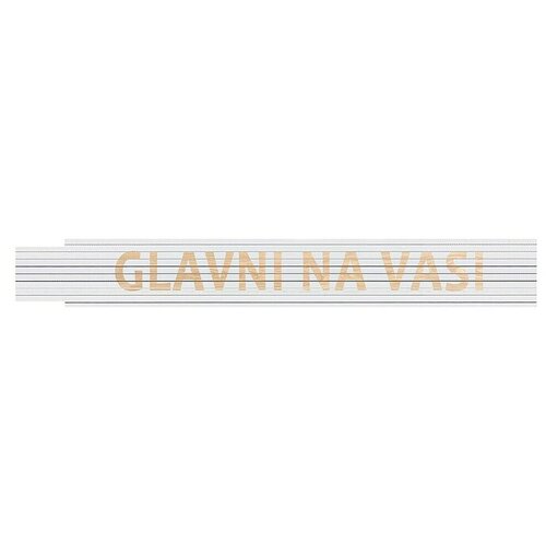 HEKA Zložljivi meter (Dolžina: 2 m, Bela, Natis: GLAVNI NA VASI) Cene