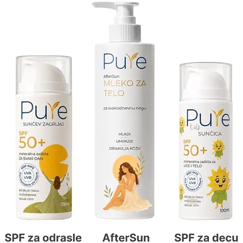 Pure porodični paket za&amp;scaron;tita od sunčanja i aftersun Slike